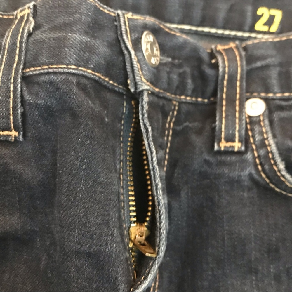 J Crew Matchstick Dark Wash Skinny Jeans 27 - Picture 4 of 5